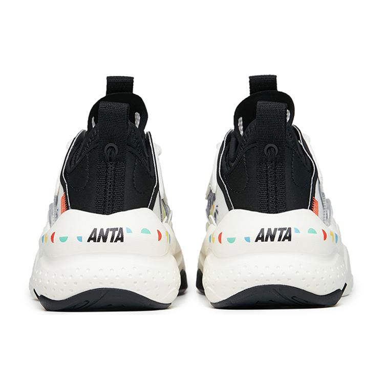 New Anta Bastard Life Collection Lightweight And Wear Resistant Low Top Skateboard Shoes Women's White Black Green 122228080-5