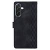 For Samsung Galaxy A26 5G Leather Case Imprinted Checkered Pattern Wallet Stand Flip Phone Cover