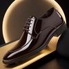 Patent Leather Men Shoes Luxury Pointed Toe Men Oxford Shoes High Quality Business Formal Shoes Designer Men Wedding Party Shoe