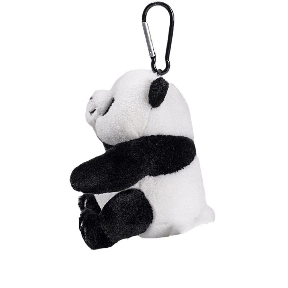 Animal Panda Plush Keyring Simulated Panda Plush Pendant Funny Panda Plush Keychain  Unisex