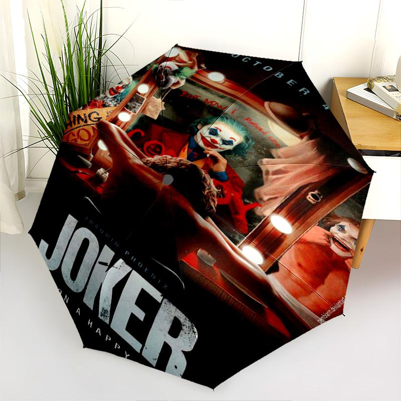 Joker Put Happy Face Folding Umbrella Suitable For All Seasons Travel Printing Umbrella Sun Umbrella