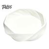 Black White Gray Desktop Trinket Tray 3D Printed Swirl Geometric Decorative Tray, Storage Dish, Multifunctional PLA Plastic Multipurpose Container