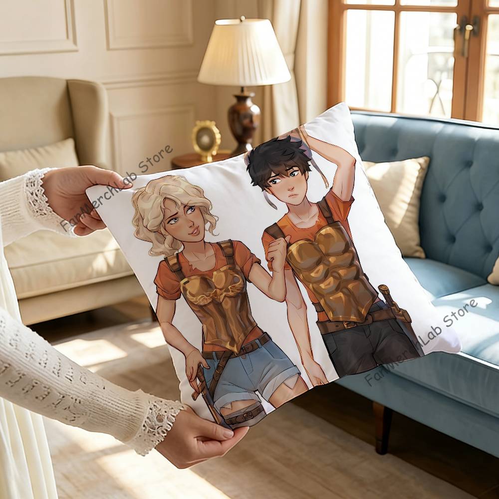 Cartoon PPercabeth Fanart Pillow Case Ultra Soft Skin Friendly Fabric Cloud Like Comfort Concealed Zipper