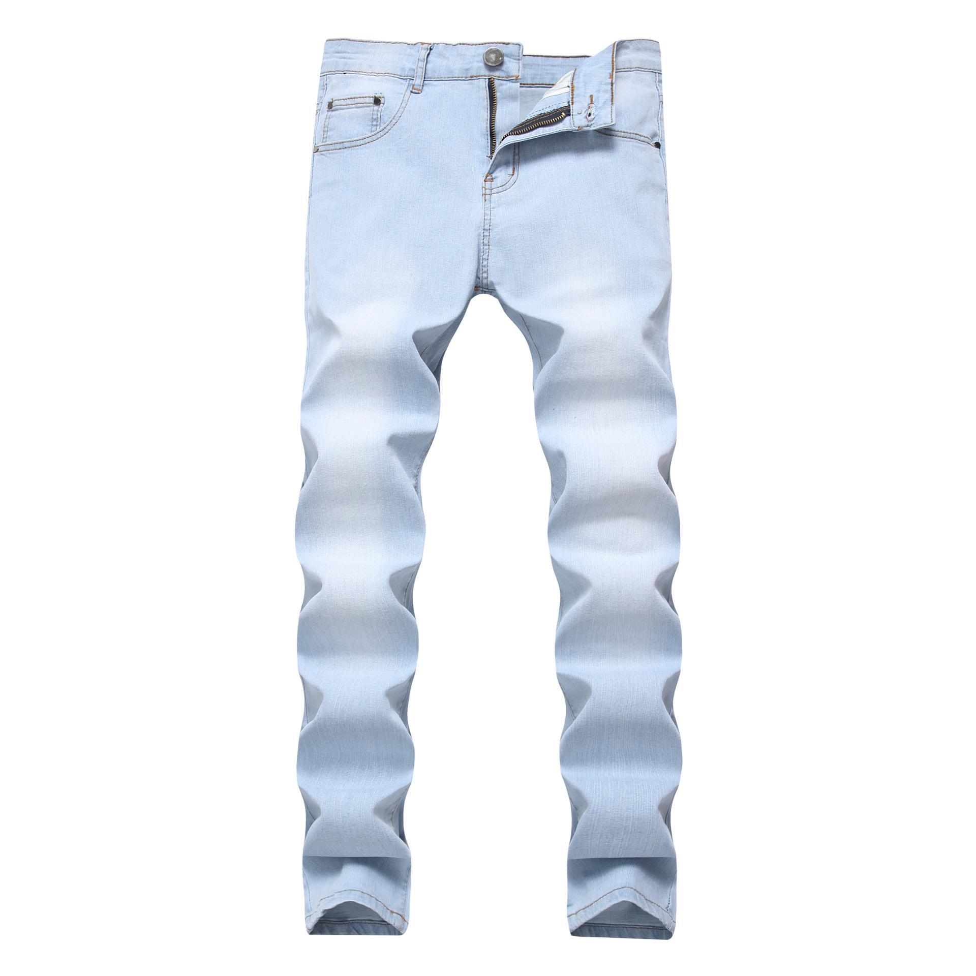 

Мужские эластичные узкие джинсы Cross-Border Slim Fit в ностальгическом стиле 32