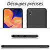 Tempered Glass for Samsung A10 and Soft Black Protective Case with Toproduits® Stylus