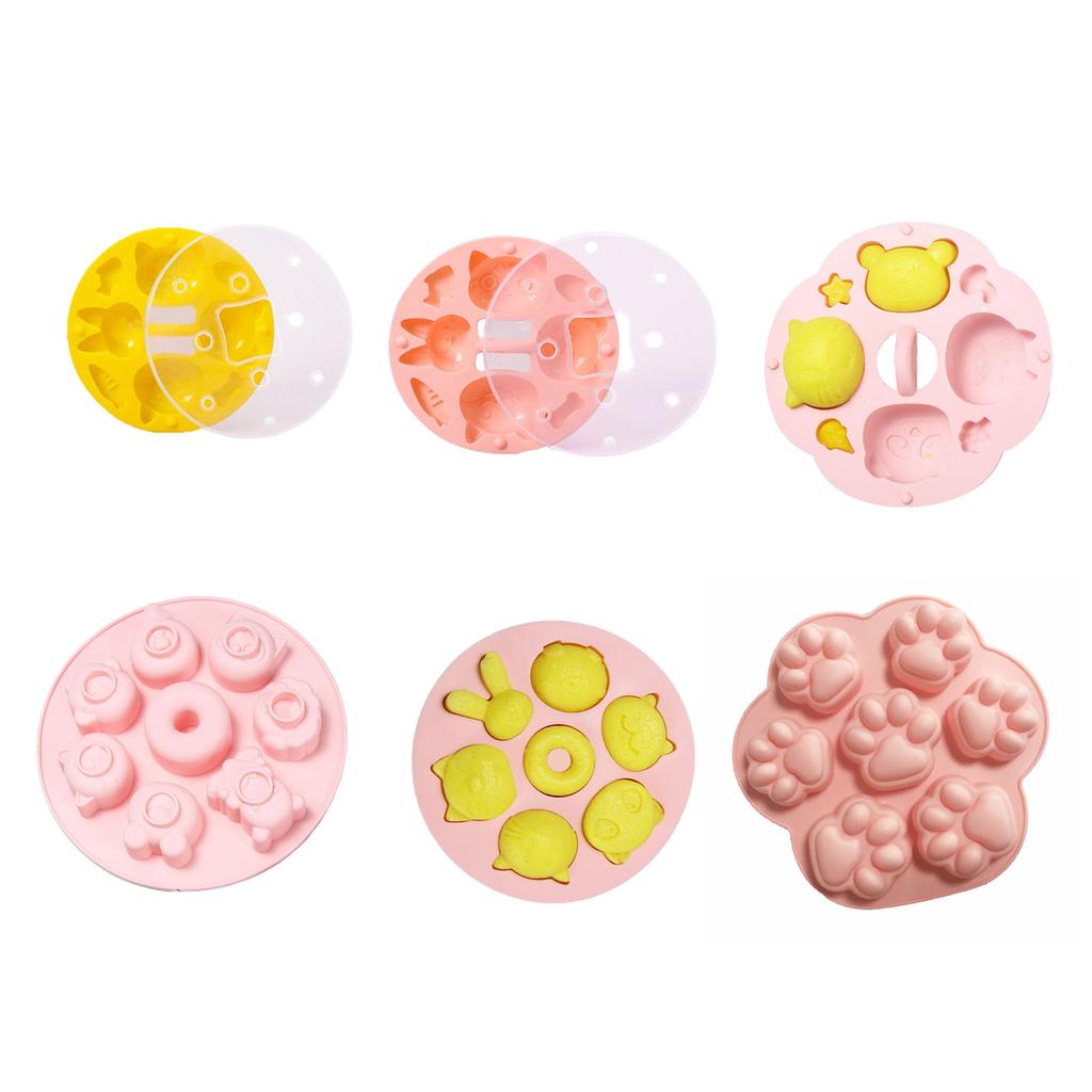 Silicone Mold DIY Animals Shape Design Baby Birthday Fondant Moulds Cake Decorating Tools Candy Chocolate Molds 6 Styles