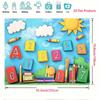 2D ABC Number Blocks Backdrop for First Day of School & Nursery Decor