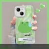 Suitable for Sweat Frog Doll Suitable for Apple 13 Mobile Phone Case Huawei Mate60pro Bracket 16 Cute 15 Couples