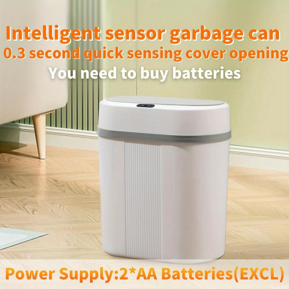 12L Motion Sensor Trash Can Touchless Motion-Sensor Induction Can, Odor-Sealing,Battery-Powered, Multi-Use For Kitchen, Bedroom