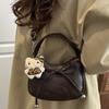 Bag niche design bow hand bag versatile commuter messenger bag Maillard bag women