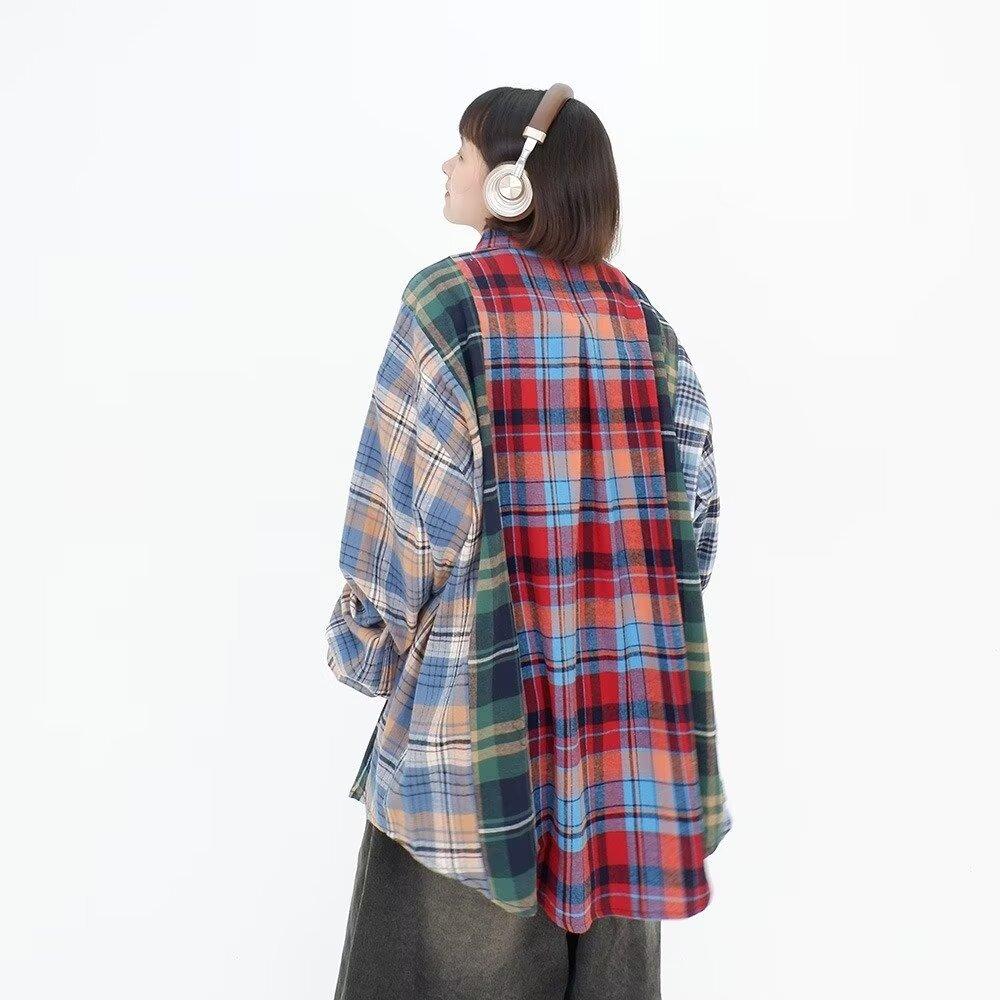 2024 Letter Long Sleeve Shirt Japanese Hong Kong Style Ins Loose Shirt Boys Summer Trendy Versatile Casual Coat