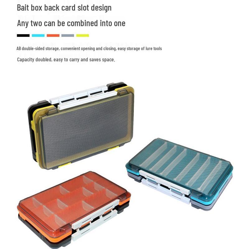 Double-Sided Jewelry & Fishing Accessories Box: Earring, Lure, Spinner Storage