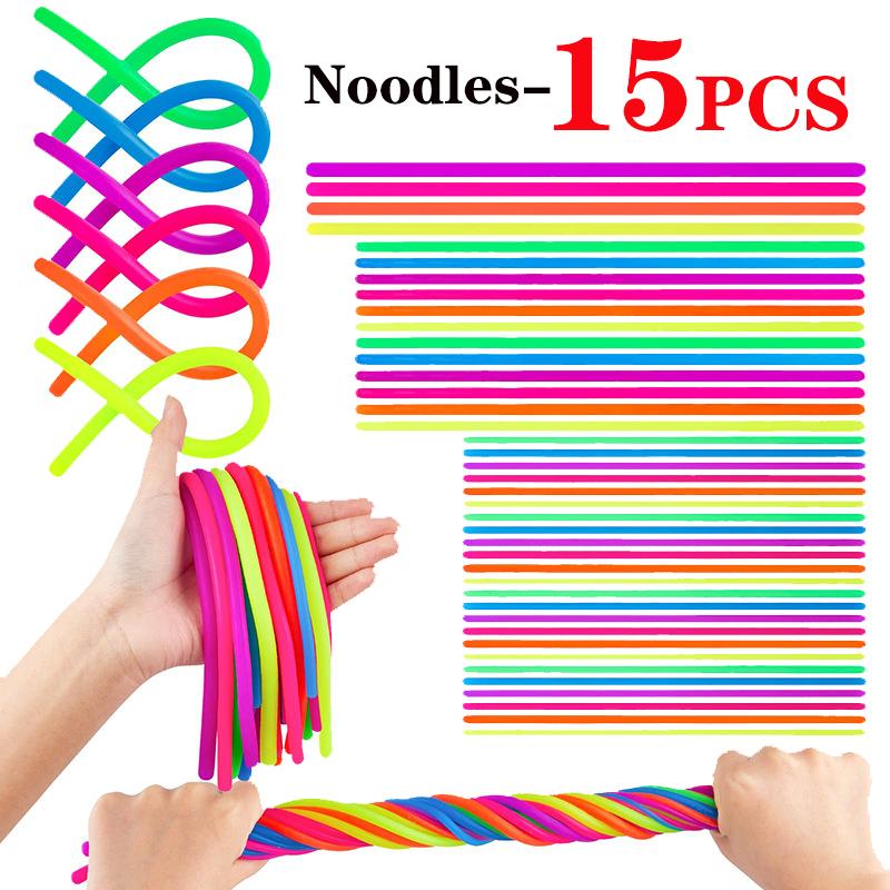 5/30PCS Funny Stretch Sensory Toys Unicorn Caterpillar Dinosaur Alpaca Kawaii Fidget Toys Stress Relief Gifts for Children Adult