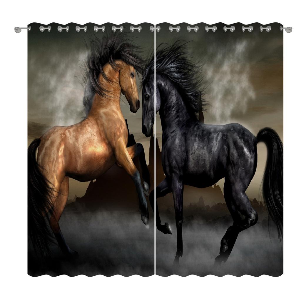 Animal Curtain Cloth Bedroom Living Room Balcony Blackout Curtain Office Hotel Insulation Curtain