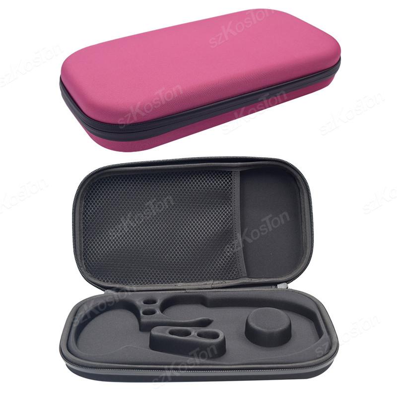 

Stethoscope Storage Box EVA Portable Travel Carrying Case Mesh Bag for Littmann Cardiology Hard Drive Pen Medical Organizer M рожевий