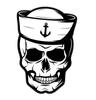 Nálepka Sailor Skull Samolepící vinylová nálepka pro auta, nákladní auta a počítače