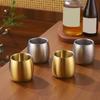 2pcs Stainless Steel Coffee Mugs Set Rusts Resistant Drinkwares Stackable Double Wall Cup for Camping and Outdoor Use
