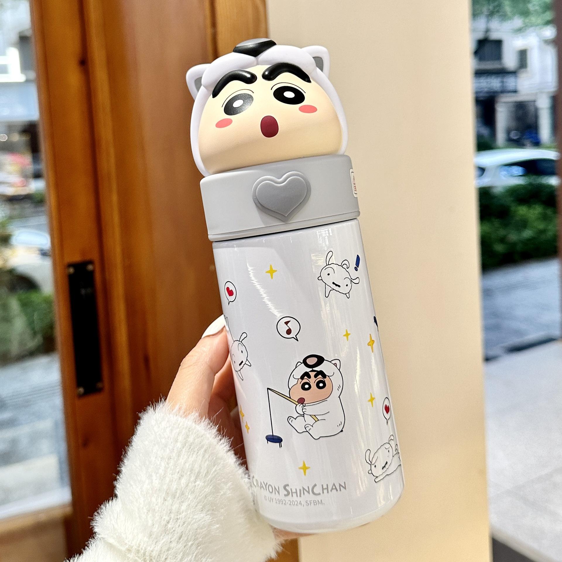 

Crayon Small New Doll Thermos Cup Handy Hidden Handle Unique Cute Gift Mug Durable Durable Useful Useful Safe Safe 350ml