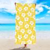 1 Stück Hibiskus Strandtuch, ultrafeine Faser schnell trocknend saugfähiges Badetuch, Outdoor Schwimm Sport Strandtuch