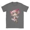 Novelty Mahou Shoujo Madoka T-Shirts for Men Crewneck Cotton T Shirts Madoka Magica Anime Short Sleeve Tee Shirt Clothes