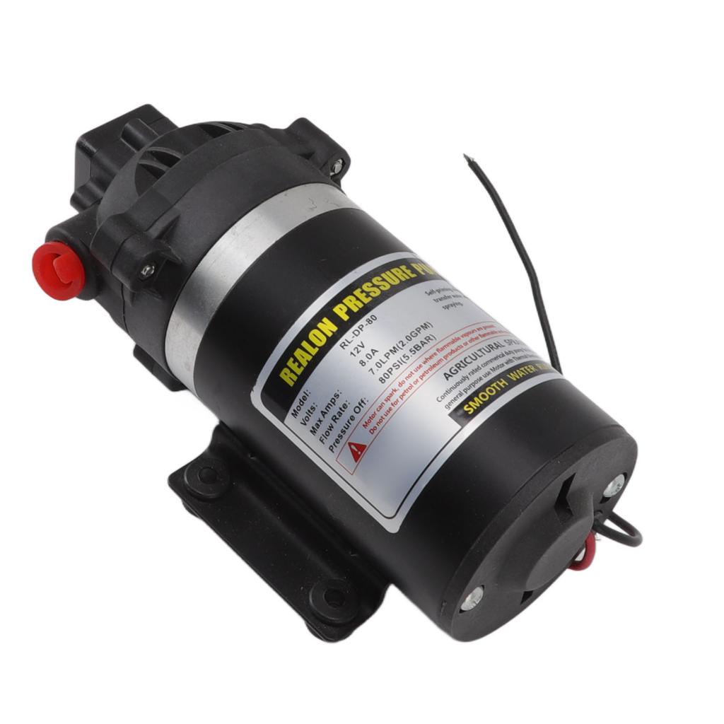 12V DC Hochdruck Membran Pumpe Horizontale Selbstansaugende Pumpe Roller Wasserreiniger Spray Wasser