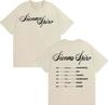 2026 Singer Double Sided Letters Print High Quality Fashion Short Comfortable and Loose Unisexs and WOMENs Tshirts