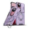 KEYSION 360° Rotating Ring Stand Phone Case for VIVO V50 5G Slide Camera Protection Magnetic Shockproof Back Cover for VIVO V50