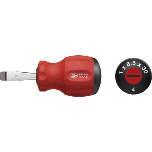 

PB Swiss Tools SwissGrip Stabby Flathead Screwdriver, 1.6mm Thick x 10mm Wide, 85mm Long, 8135.6-30