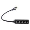 RJ45 Splitter Adapter 1 To 4 Port Smooth Transmission Excellent Connection Network Cable Adapter