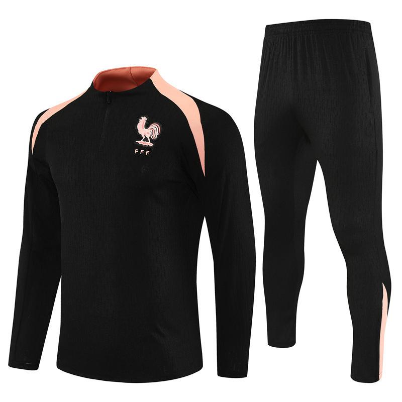 Halbzip Bestickter Fußball Trainingsanzug Set Arsenal Barcelona Real Madrid Camouflage Fußballanzug