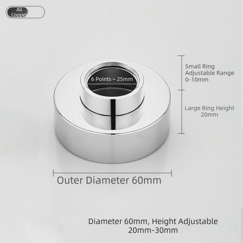 Silver White Gold Shower Faucet Base Cup Bathroom Hardware Kit Bathroom Hardware серебряный
