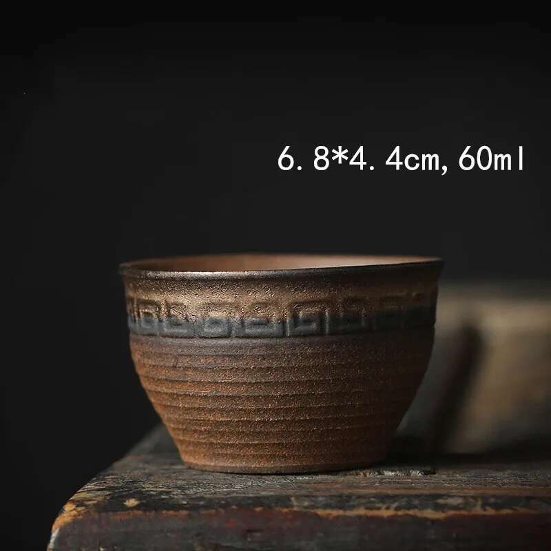Tazza da Tè in Ceramica Dorata Stile Giapponese Articoli per il Tè Set da Tè Kung Fu Tazza Tazza da Tè per la Casa Retrò Set di Tazze da Tè