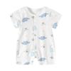 Baby Dinosaur Cotton Romper: Short Sleeve Jumpsuit for Boys & Girls (0-3 Years)
