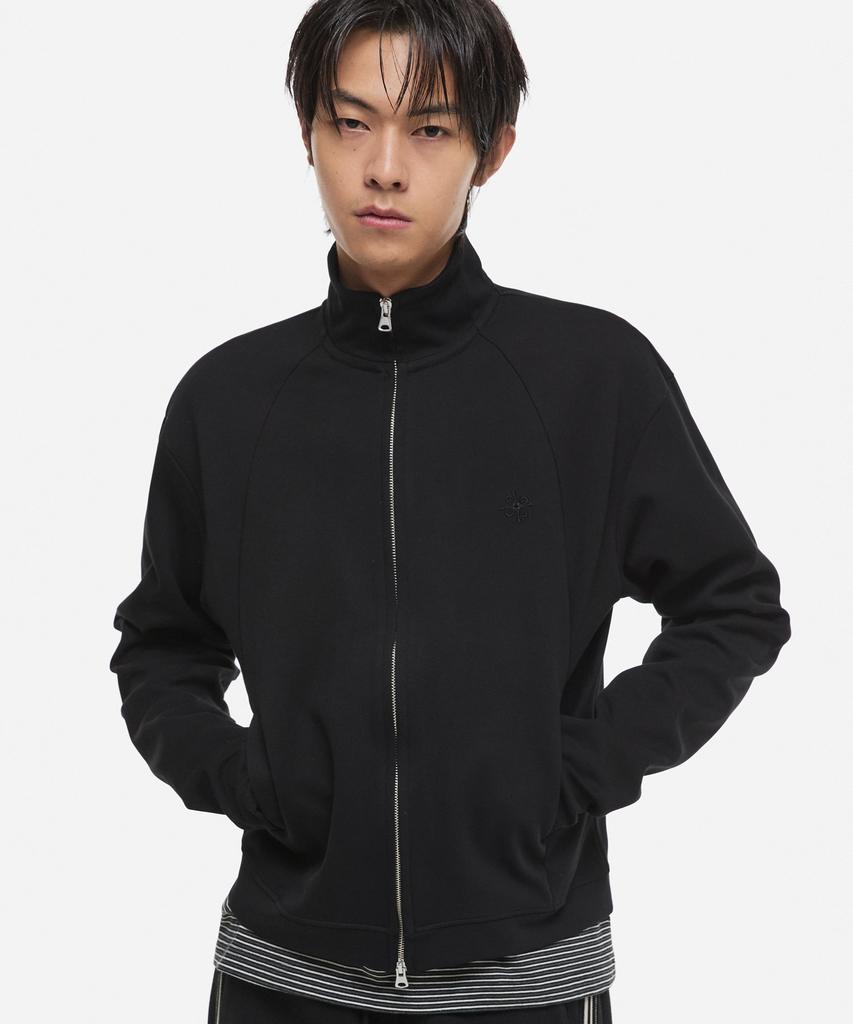 Dnsr Crop Track Zip-Up Jacket Black