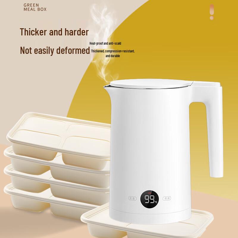 XinYi 4-Compartment Biodegradable Takeout Meal Boxes