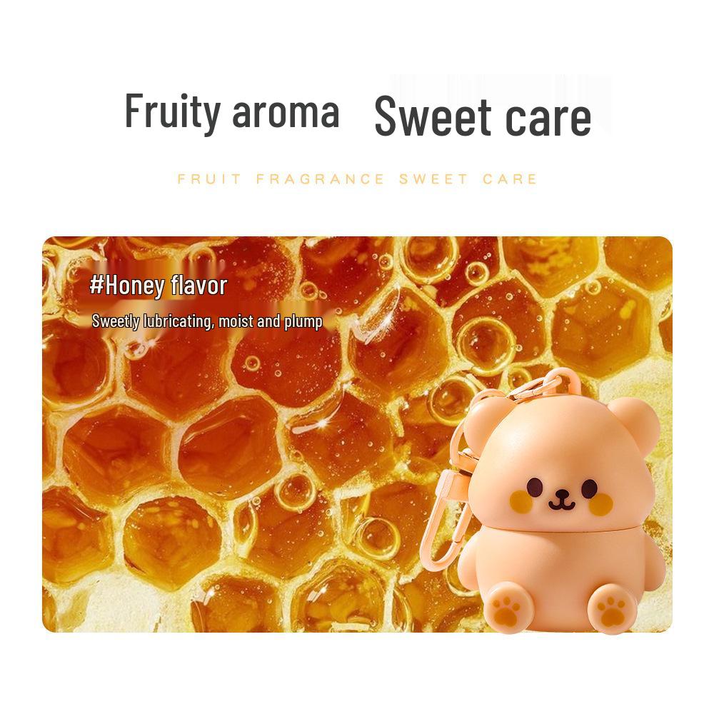 Jiao Zhi Wu Yu Cute Bear Lip Balm for Kids - Moisturizing & Hydrating Protection for Dry, Cracked Lips.