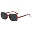PC Square Frame Sunglasses Fashion Sun Protection for Outdoor Travel Vacation Trendy UV Blocking Lightweight & Durable
