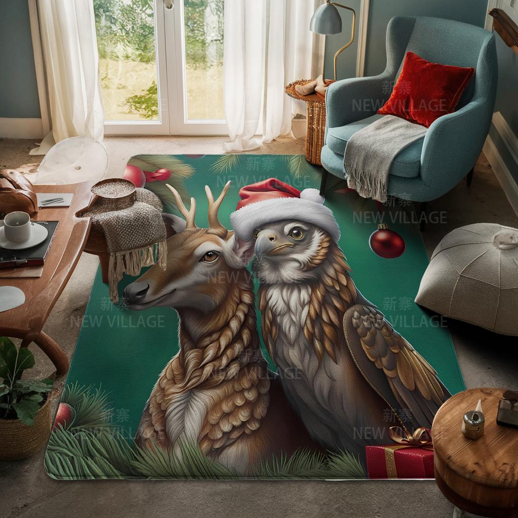 Koberec ke vchodu do domu Rohožka ke dveřím do domu Obývací pokoj Vana Koupelna Protiskluzové koberce s absorpcí vody vana Veselé Vánoce zima