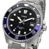 Casio Standard Analog Watch MDV-10D-1A2V Black Blue Bezel Metal Band Unisex