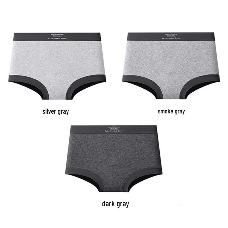 FitonTon Women's Pure Cotton Antibacterial Boy Shorts 3-Pack