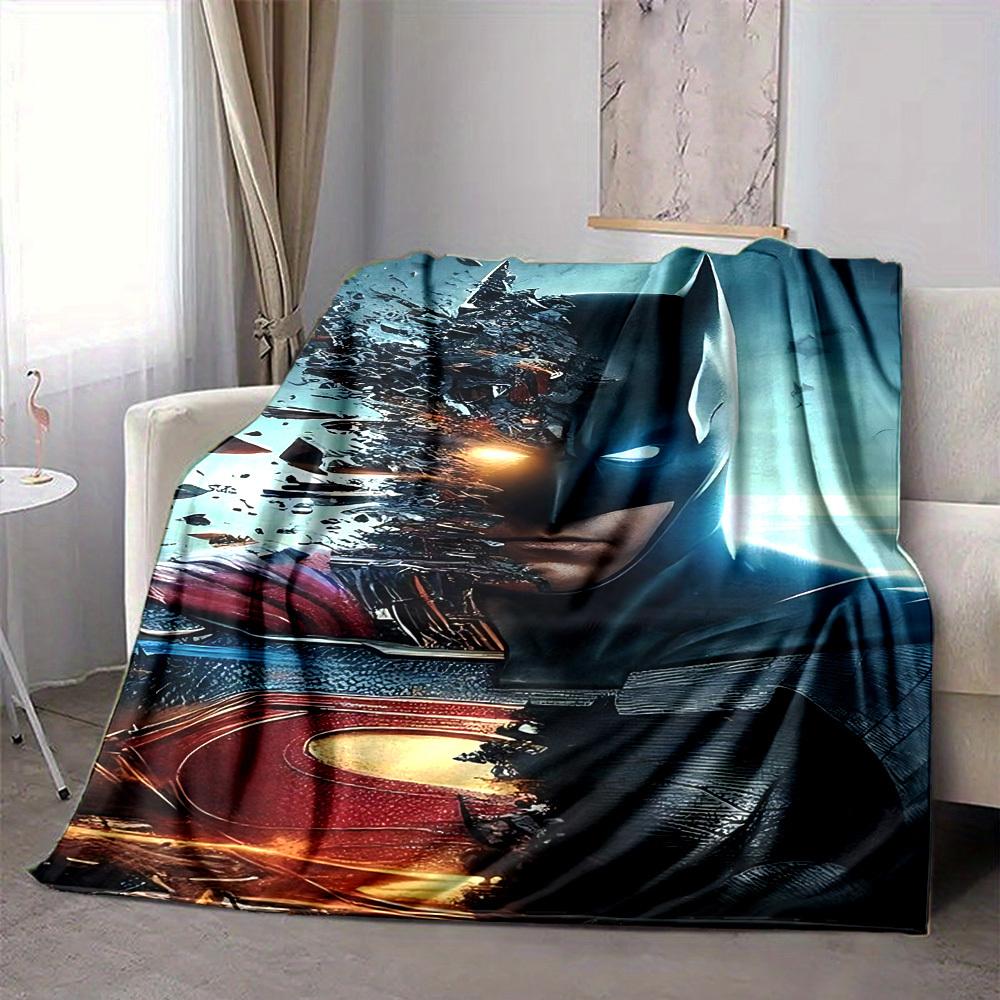 

1pc Superhero Flannel Throw Blanket Lightweight Soft Warm All Season Blanket for Sofa, Bed, Travel,L1028117 80x120cm
