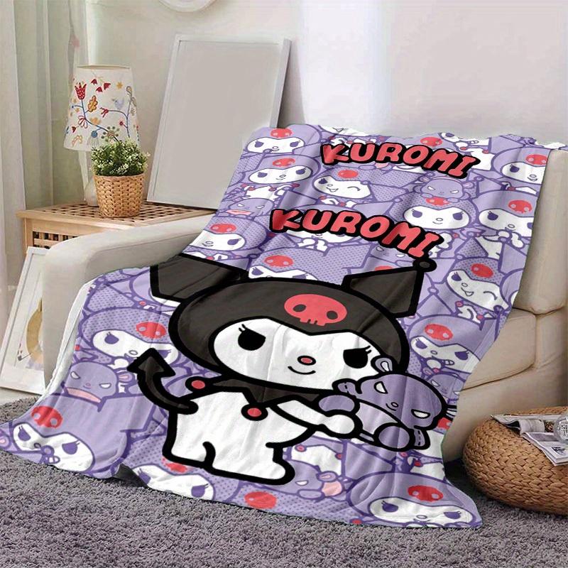 1pc. Cute Kuromi Patterned Blanket - Perfect for Home, Office, Outdoor Use, Gift Idea, Suitable for All Seasonsz041776