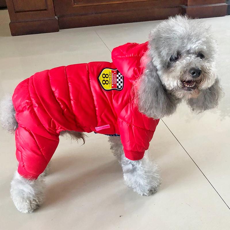 Winter Warm Pet Clothes For Small Dogs Puppy Clothing Chihuahua Hoodies French Bulldog Apparel Pug Coat Waterproof PU Dog