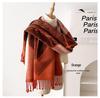 Dubbelzijdige damessjaal: Herfst/Winter Koreaanse Stijl, High-End Mode, Zachte Nekwarmer, Dikke Kwastensjaal