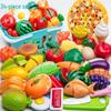 Fun Pretend Play Cut Toy Set - Kids Kitchen Vegetables & Fruits