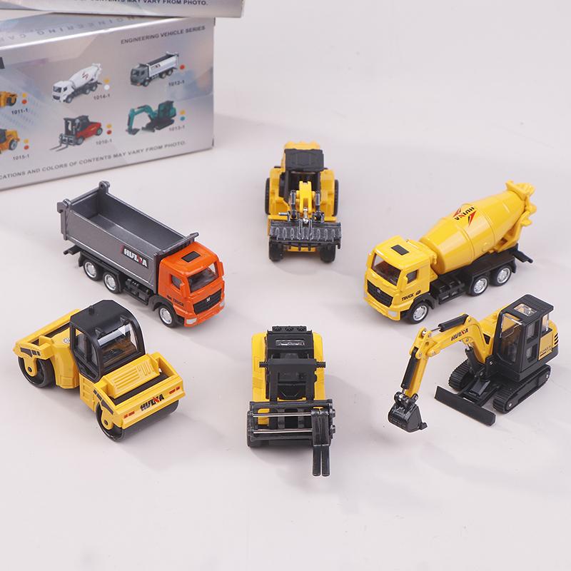 Alloy Engineering Car Model Excavator Dumper Dump Truck Loader Bulldozer Tractor Collection Toys For Kids Gifts