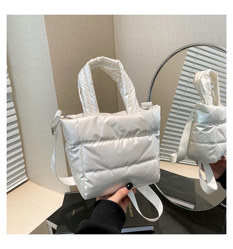 Dames Gewatteerde Katoenen Crossbody Tote Tas