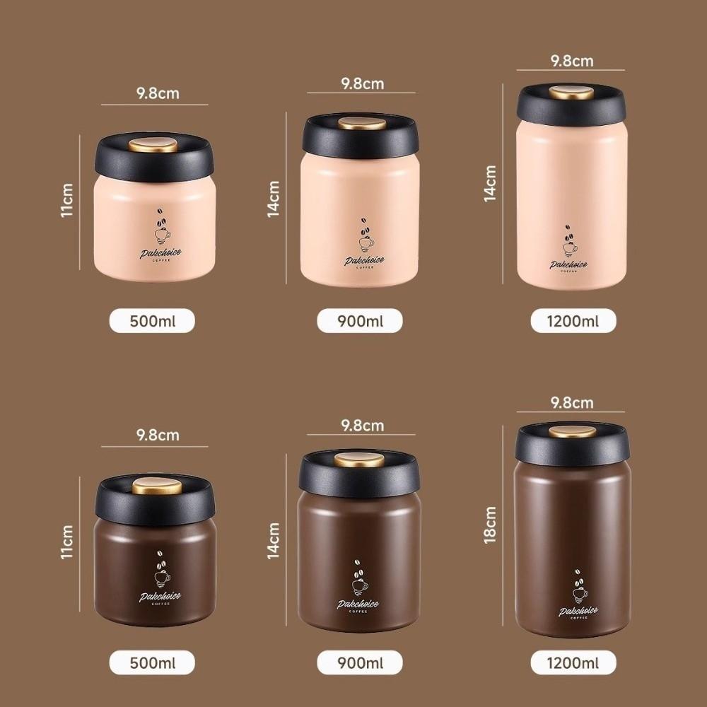 Feuchtigkeitsdichter Vakuum-Kaffeevorratsbehälter 316 Edelstahl Lichtdichte Teedose Gewürz