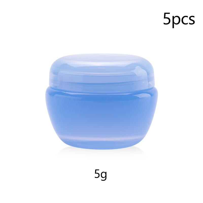 5Pcs Plastic Face Cream Sample Travel Containers 5G 10G 20G 30G Empty Jars Sample Cosmetic Jar Makeup Pots With Inner Lid