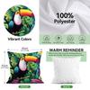Tropical Jungle Animals Cushions Pillowcase Printed Polyester 45X45Cm Throw Pillow Cover Decorative Sofa Cushion Pillowslip